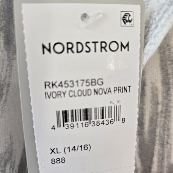 New! Z by Zella Ivory Cloud Nova Print Hoodie. Size XL. - Picture 6 of 9